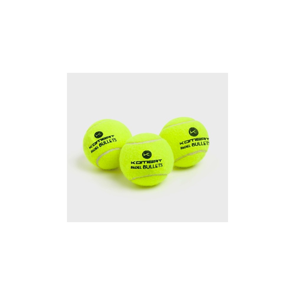 3 blikken Kombat "bullets" padelballen